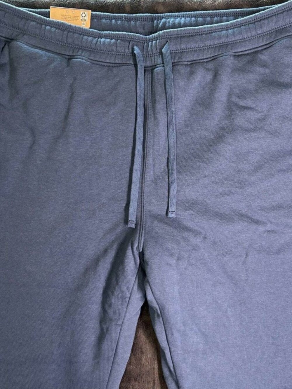 Eddie Bauer Faux Shearling Lined Jogger Pants Men’S Xxl Blue Drawstring